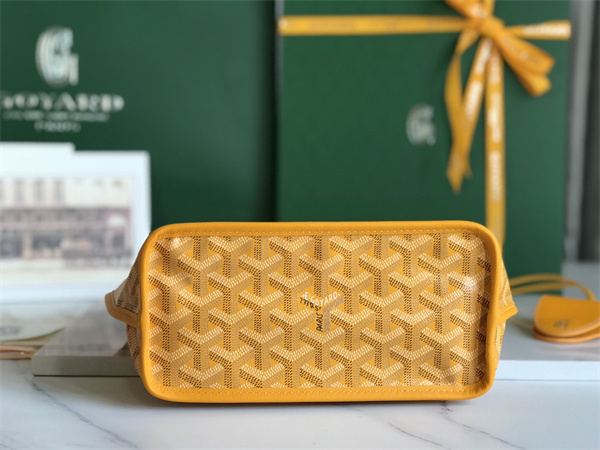 Goyard Anjou Mini Bag Chevroches Calfskin & Goyardine Canvas