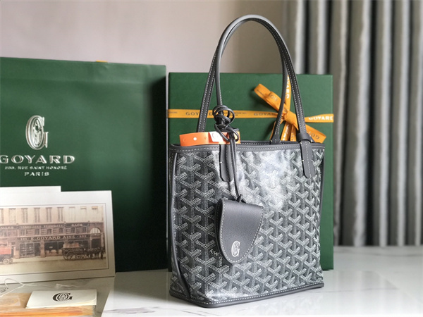 Goyard Anjou Mini Bag Chevroches Calfskin & Goyardine Canvas