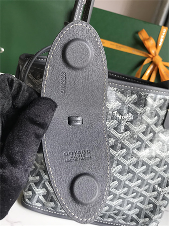 Goyard Anjou Mini Bag Chevroches Calfskin & Goyardine Canvas