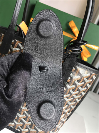 Goyard Anjou Mini Bag Chevroches Calfskin & Goyardine Canvas