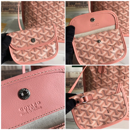 Goyard Anjou Mini Bag Chevroches Calfskin & Goyardine Canvas