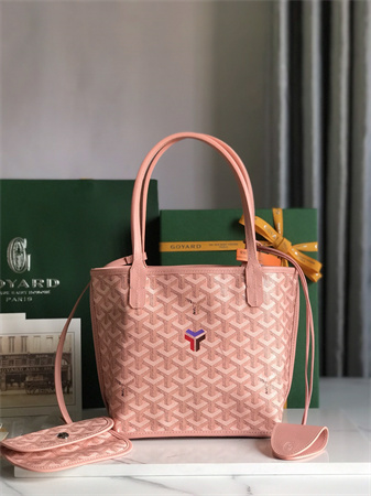 Goyard Anjou Mini Bag Chevroches Calfskin & Goyardine Canvas