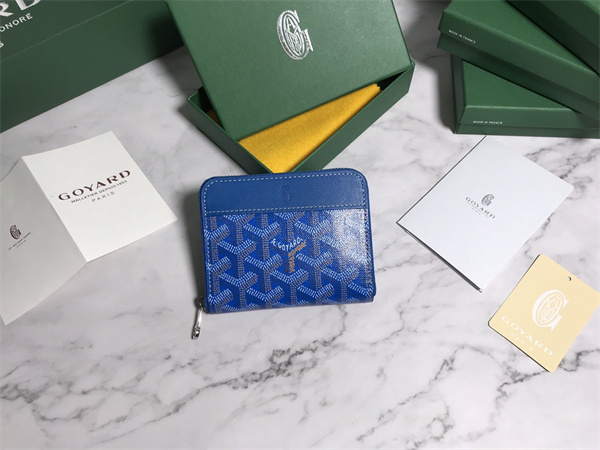 Goyard Matignon PM Wallet Goyardine Canvas & Vauzelles Calfskin