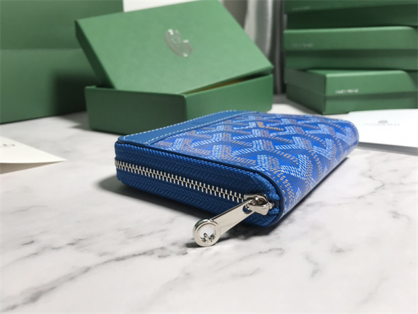 Goyard Matignon PM Wallet Goyardine Canvas & Vauzelles Calfskin