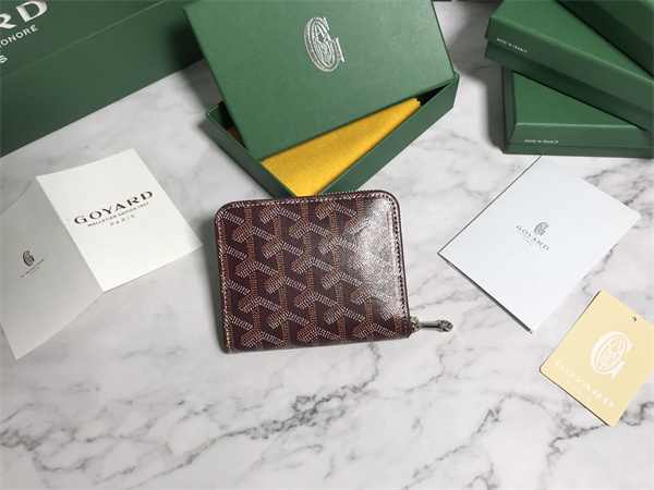Goyard Matignon PM Wallet Goyardine Canvas & Vauzelles Calfskin