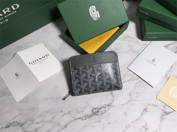 Goyard Matignon PM Wallet Goyardine Canvas & Vauzelles Calfskin