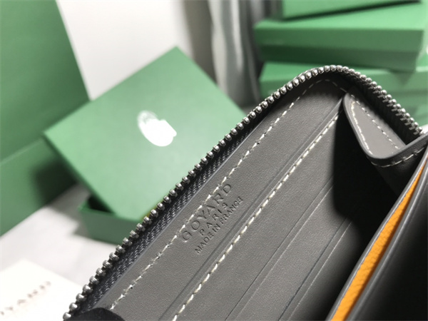 Goyard Matignon PM Wallet Goyardine Canvas & Vauzelles Calfskin