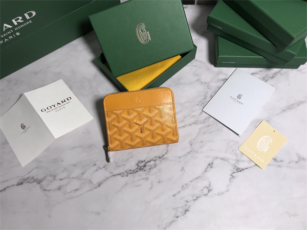 Goyard Matignon PM Wallet Goyardine Canvas & Vauzelles Calfskin