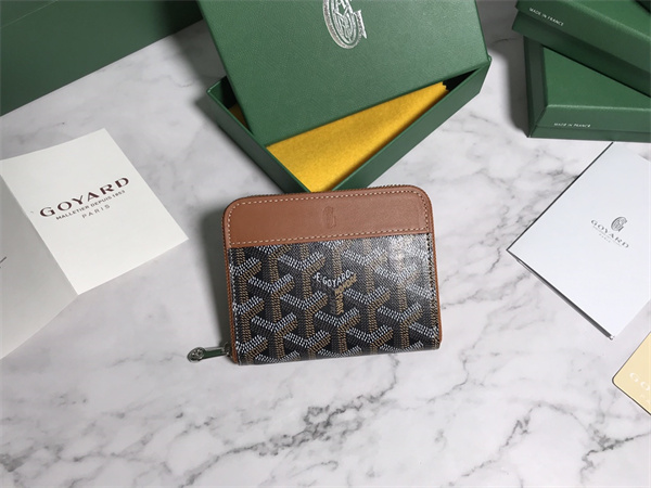 Goyard Matignon PM Wallet Goyardine Canvas & Vauzelles Calfskin