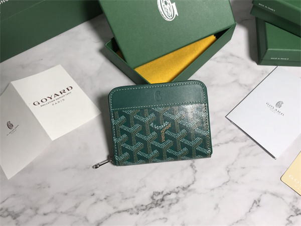 Goyard Matignon PM Wallet Goyardine Canvas & Vauzelles Calfskin