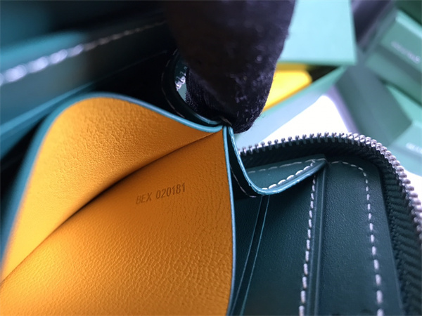 Goyard Matignon PM Wallet Goyardine Canvas & Vauzelles Calfskin