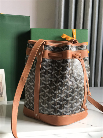 Goyard Petit Flot Bucket Bag Goyardine Canvas & Chevroches Calfskin