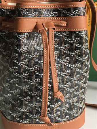 Goyard Petit Flot Bucket Bag Goyardine Canvas & Chevroches Calfskin
