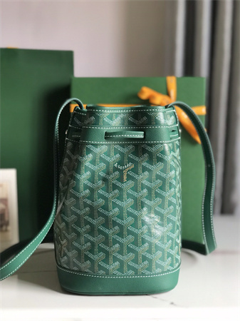 Goyard Petit Flot Bucket Bag Goyardine Canvas & Chevroches Calfskin