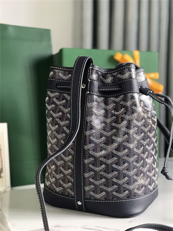 Goyard Petit Flot Bucket Bag Goyardine Canvas & Chevroches Calfskin