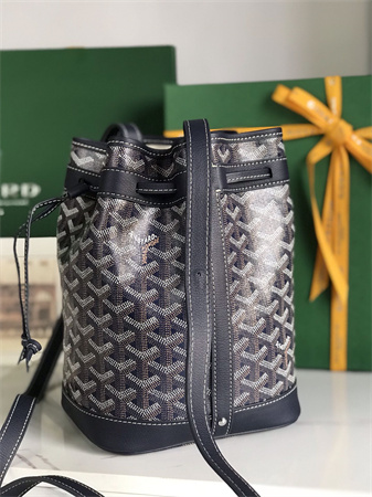 Goyard Petit Flot Bucket Bag Goyardine Canvas & Chevroches Calfskin