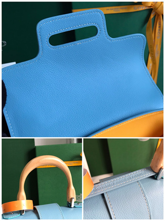 Goyard Saigon Souple Mini Bag Goyardine Canvas & Chevroches Calfskin