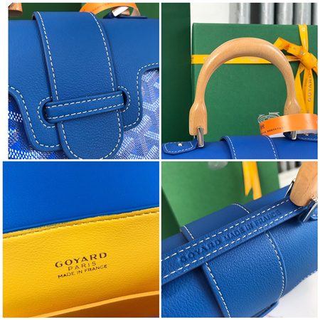 Goyard Saigon Souple Mini Bag Goyardine Canvas & Chevroches Calfskin
