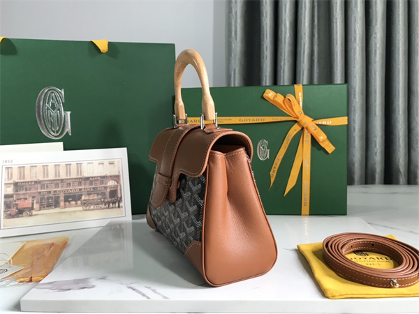 Goyard Saigon Souple Mini Bag Goyardine Canvas & Chevroches Calfskin