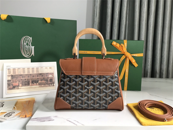 Goyard Saigon Souple Mini Bag Goyardine Canvas & Chevroches Calfskin