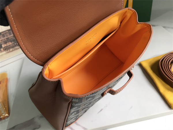 Goyard Saigon Souple Mini Bag Goyardine Canvas & Chevroches Calfskin