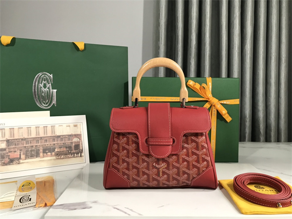Goyard Saigon Souple Mini Bag Goyardine Canvas & Chevroches Calfskin