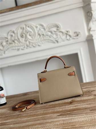 Hermes Kelly Mini II Bag Epsom Leather Trench/Gold HS