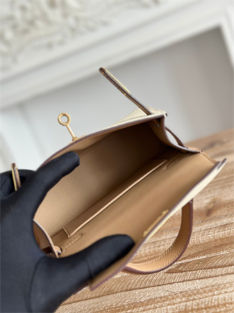 Hermes Kelly Mini II Bag Epsom Leather Craie/Chai HS