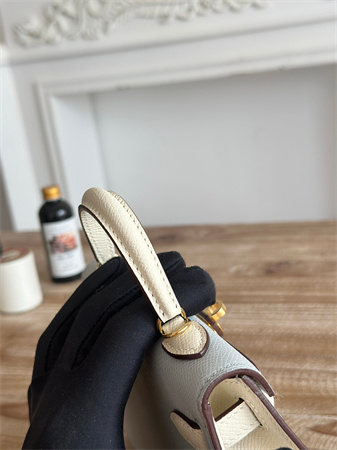 Hermes Kelly Mini II Bag Epsom Leather Blue Pale/Craie HS