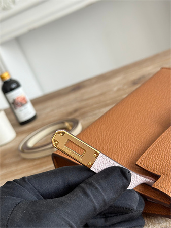 Hermes Kelly Mini II Bag Epsom Leather Gold/Mauve Pale/Craie HS