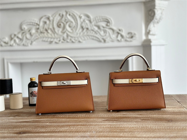 Hermes Kelly Mini II Bag Epsom Leather Gold/Craie HS