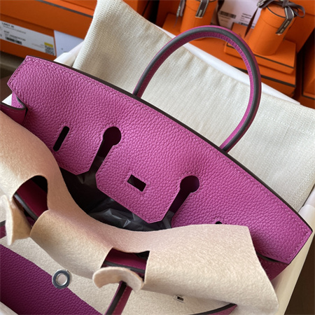 Bir.kin Bag TOGO Leather 25/30/35CM Gold/Silver Hardware In Rose Purple HS