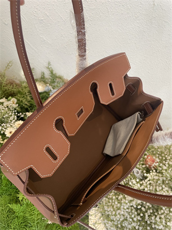 Bir.kin Shoulder Bag 29 Swift Leather Gold/Silver Tone Metal Gold Color HS