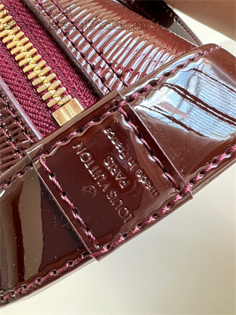 L.V Alma BB Bag Epi Leather Burgundy M40301