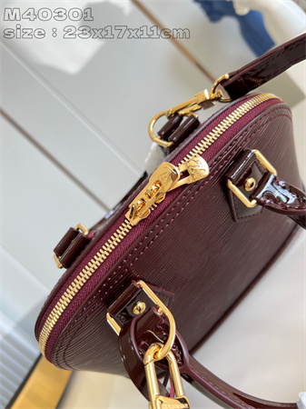 L.V Alma BB Bag Epi Leather Burgundy M40301