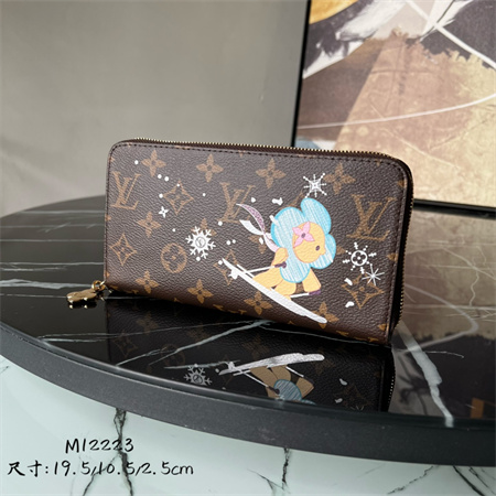 L.V  Zippy Wallet Vivienne Holidays Monogram Canvas M12223