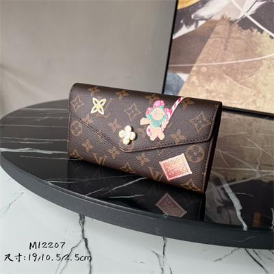 L.V Sarah Wallet Monogram Canvas Vivienne Red M12207