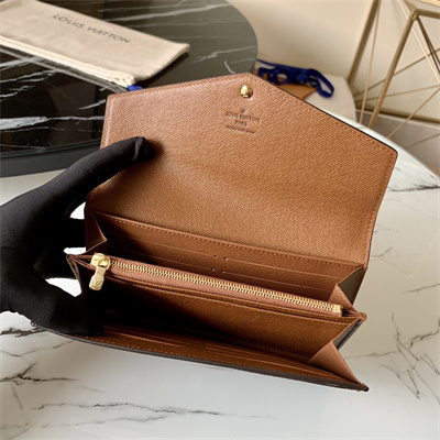 L.V Sarah Wallet Monogram Canvas Inside Brown M60531