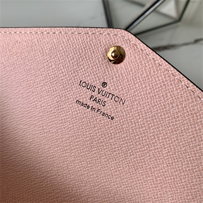 L.V Sarah Wallet Monogram Canvas Inside Pink M62235