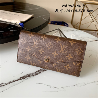 L.V Sarah Wallet Monogram Canvas Inside Red M60531