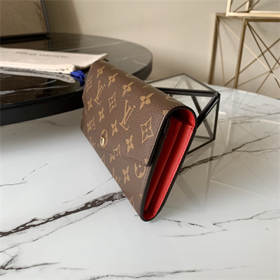L.V Sarah Wallet Monogram Canvas Inside Red M60531