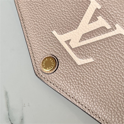 L.V Sarah Wallet Monogram Empreinte Leather Beige M81049
