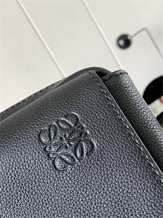 Loewe XS Military messenger bag in Soft Grained calfskin Black