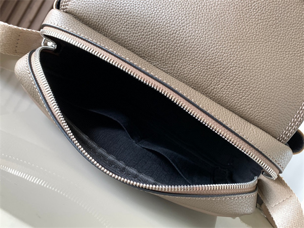 Loewe XS Military messenger bag in Soft Grained calfskin Beige Multicolor