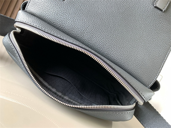 Loewe XS Military messenger bag in Soft Grained calfskin Grey