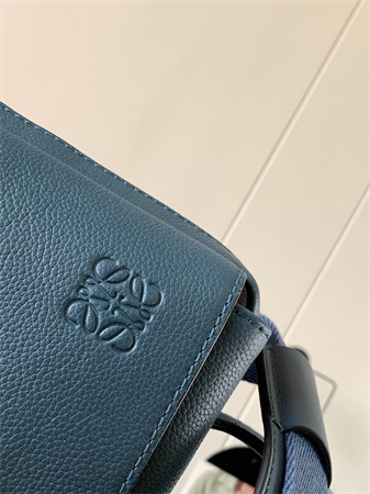 Loewe XS Military messenger bag in Soft Grained calfskin Blue