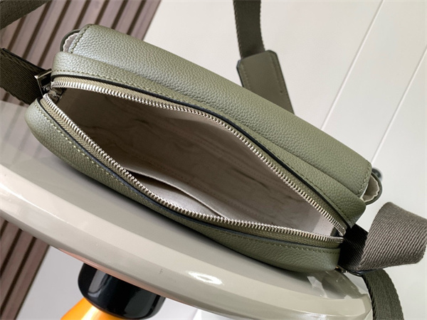 Loewe XS Military messenger bag in Soft Grained calfskin Khaki