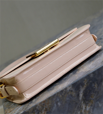 CD Miss Dior FLAP BAG Patent Calfskin Nude Pink