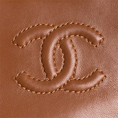 Chanel Mini Flap Bag Shearling Lambskin & Gold-Tone Metal Beige/Brown AS5148