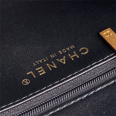 Chanel Mini Flap Bag Shearling Lambskin & Gold-Tone Metal Black AS5148